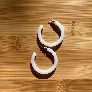 Machete Midi Hoops in Petal